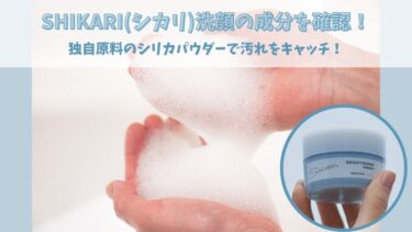 SHIKARI(シカリ)洗顔の成分を確認！独自原料のシリカパウダーで汚れをキャッチ！